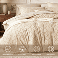 thumbnail image 3 of Davulos Beige Queen Size Comforter Sets, Bed in a Bag 7 Pieces Boho Tufted Bed Set, Shabby Chic Bedding with Comforter, Sheet, Pillowcases & Shams, 3 of 9