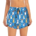 thumbnail image 2 of Goofa Cute Dogs Printed Women 2 in 1 Running Shorts,Quick Dry Athletic Workout Shorts,High Waisted Athletic Shorts with Liner Pockets-XX-Large, 2 of 9