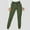 Army Green, variant on Azrian Fashion Casual Pants for Womens,Women Casual Trousers High Waist Drawstring With Multi-Pockets Long Pants