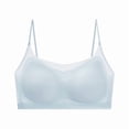 thumbnail image 5 of Lixiuxyad Front Closure Floral Lace Bra Comfortable Support Underwire T Shirt Bralette Soft Wireless Everyday Wear,Bras for Women Blue 42, 5 of 5