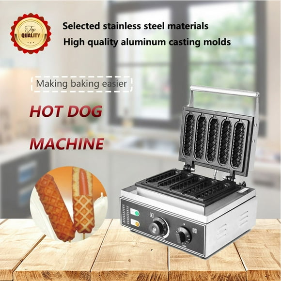 Commercial electric sausage waffle maker non-stick crispy french hot dog machine muffin baking stick hot dog machine