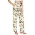 thumbnail image 2 of FORMRS Women's Pajama Pants with Pockets Soft Comfy Loungewear Sleep Bottom, Sizes S-2XL, Red Floral, 2 of 8