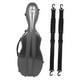 thumbnail image 5 of Estuche para violín 4/4 con protección de termómetro. Bolsa de transporte para violín duradera y portátil. rayas negras, 5 of 9