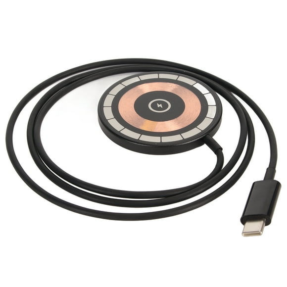 Magnetic Wireless Charger, Built in Smart Chip Reduce Charging Heat 15W Phone Magnetic Charger for Travel