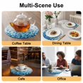 thumbnail image 2 of Ombre Blue Polka Dot Round 13 Inch Placemats Set of 8, Abstract Watercolor Geometric Gradient HeatResistant Non Slip Place Mats for Dining Table, Wipeable Braided Kitchen Table Mats for Housewarming, 2 of 9