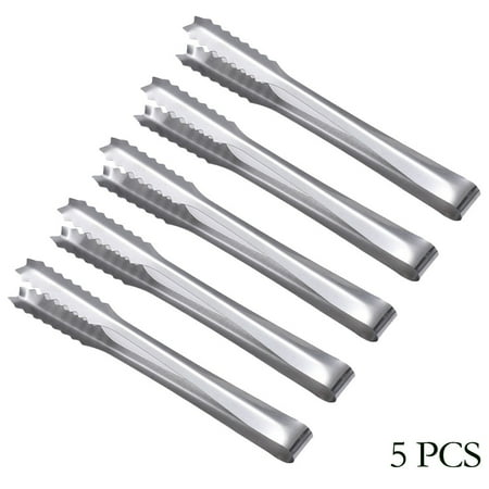 

5Pcs 13.5cm Stainless Steel Small Ice Clip Kitchen Spoon Ice Cube Pliers Tool
