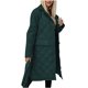 thumbnail image 4 of Chaquetas y abrigos casuales de manga larga sin capucha para mujer, chaqueta informal holgada de algodón de longitud media con mangas largas y cuello alto, abrigo cálido con solapa., 4 of 5