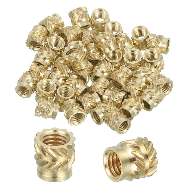 46 Pcs Insertos Roscados, Inserto de Calor de Latón M3 para Impresión 3D, M3x4.5x4.5mm