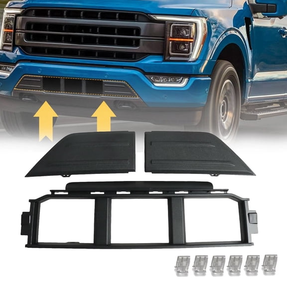 Front Lower Bumper Corner Grille & Bumper Cover for 2021 to 2023 Ford F-150