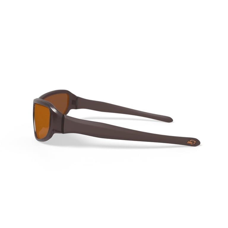 DNA Polarized Rx'able Sunglasses, Unisex, A3012, Brown, 64-18-134