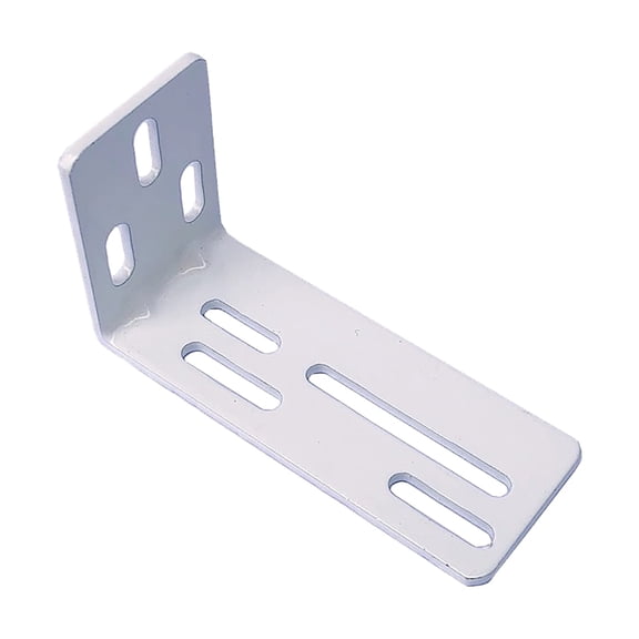 Curtain Track Support Bracket, Metal Installation Hardware for Curtain Rods, Wall Mount Reinforcement Bracket for Home Window Treatments White2