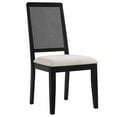 thumbnail image 3 of Faux Rattan and Wood Dining Side Chairs - Set of 2, 3 of 10
