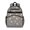 Bulldog and Floral Blue Pattern, variant on Bulldog and Floral Blue Pattern Cute School Backpack Bag for School with Padded Back and Adjustable Shoulder Straps 15.25"x11.5"x5.25"