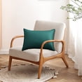 thumbnail image 6 of Btomtd Modern Solid Color Outdoor Waterproof Throw Pillow Cover, 20" x 12" Pillow Covers, 1PC, Cushion Pillow Backrest Case for Sofa or Chair (Emerald Green), 6 of 9