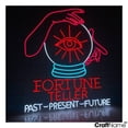 thumbnail image 2 of Craftnamesign Fortune Teller Neon Light Up, Psychic Wall Art, Open Sign Wall Decor, 2 of 5