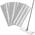 thumbnail image 1 of Yicotira Mop Replacement Pads Compatible with JOYMOOP Flat Mop or Mop Bucket Set - Microfiber Flat Mop Pads for All 13" X 4.9" Squeeze Flat Floor Mop - Washable Mop Head Replacement (3+3 Pack), 1 of 5