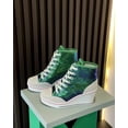 thumbnail image 4 of Women's High-Top Canvas Sneakers, Wedge Heel with Lace-Up Design Fashion Casual Walking Shoes, 4 of 7