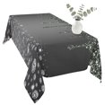 thumbnail image 2 of Black Grey Table Cloth Waterproof Tablecloths, Modern Abstract Diamond Luxury Gradient Tablecloth Dining Table Cover for Kitchen Party Tabletop Outdoor, Rectangle Tablecloth 60x120 Inch, 2 of 9