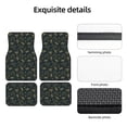 thumbnail image 5 of Sikiie Golden line fox Car Foot Mat Set of 4 Pieces Basics Universal Fit Rubber Carpet Floor Mats For Car SUV Van & Truck, 26.8"L x 17.3"W (Front), 13"L x 17.3"W(Rear), 5 of 6