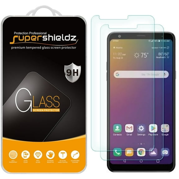 [2-Pack] Supershieldz for LG Stylo 5 / Stylo 5X / Stylo 5 Plus Tempered Glass Screen Protector, Anti-Scratch, Anti-Fingerprint, Bubble Free
