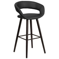 Flash Furniture Brynn Contemporary Vinyl Barstool, Black