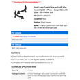thumbnail image 2 of Front Lower Control Arm and Ball Joint Assembly Set 2 Piece - Compatible with 2006 - 2011 Volvo V50 2007 2008 2009 2010, 2 of 2