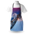 thumbnail image 3 of Winter Apron Majestic Winter Sunrise Landscape and Ski Resort Spruce Pine Forest French Alps, Unisex Kitchen Bib Apron with Adjustable Neck for Cooking Baking Gardening, Multicolor, by Ambesonne, 3 of 3