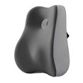 thumbnail image 3 of Cojín de silla con respaldo bajo, almohada de apoyo lumbar, cómodo, ergonómico, alto Gris, 3 of 9