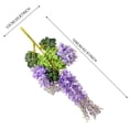 thumbnail image 3 of 1*Artificial Wisteria Wreath Clearance! Yirtree Artificial Wisteria Garland Artificial Flowers Garland Wisteria Vine Hanging Flower for Wedding Home Garden Outdoor Flower Wedding Garden Hanging Dec, 3 of 9