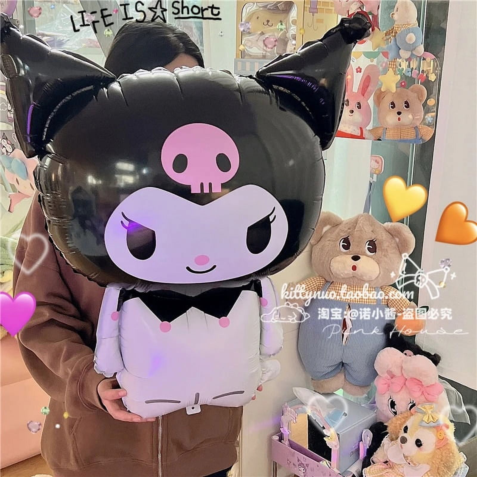 Sanrio Balloon Kawaii Anime Kuromi Melody Cinnamoroll Birthday Party Decoration Jumbo Balloons 