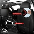 thumbnail image 6 of LAONNVIR Seat Covers Full Set Fit for Honda CR-V 2007-2024 2025 Faux Leather Car Seat Cover Waterproof Automotive Seat Cushion Protectors Compatible Airbag (Black,5 Seats), 6 of 8