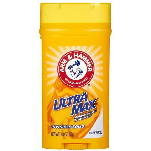 5 Pack - Arm & Hammer ULTRAMAX Deodorant Invisible Solid Unscented 2.80 oz Each