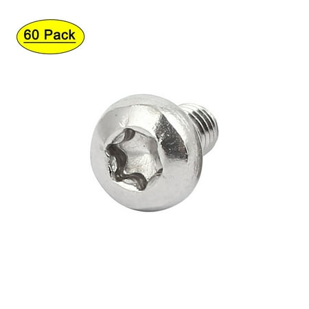 

Unique Bargains M4x8mm 304 Stainless Steel Button Head Torx Screws Fasteners 60pcs