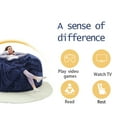 thumbnail image 4 of Pixafog Bean Bag Chair for Adults with Filling,Removable Washable Flannel Cover,U-shape Pillow,Blanket & Carpet,6ft, 4 of 8