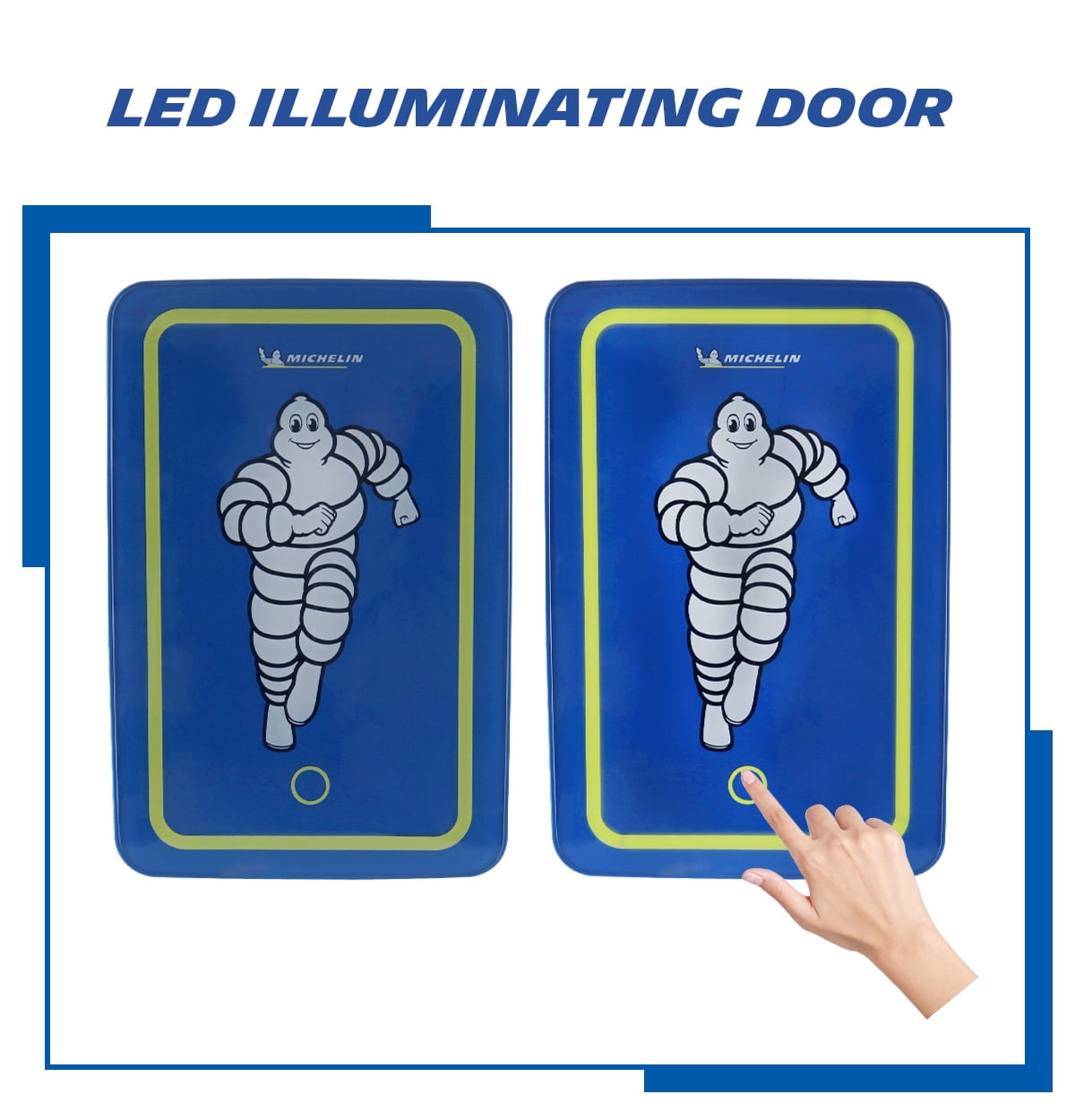 Michelin 6L Portable Mini Fridge w/ LED Light, 12V 110V 6 Can Cooler