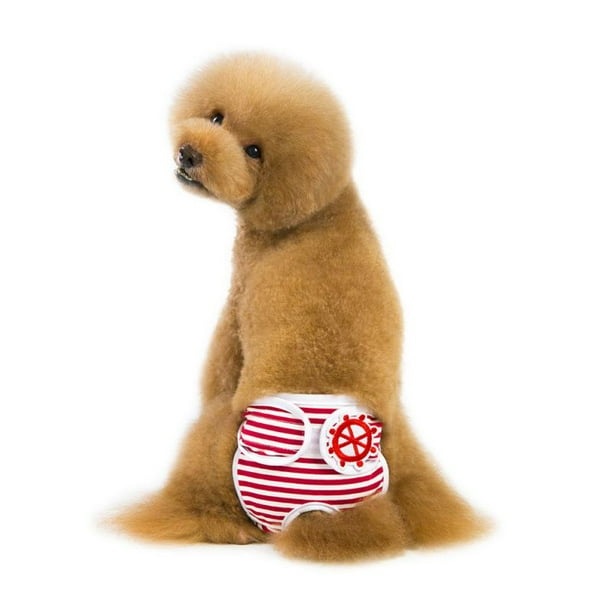 Groomer Dog Stripes Physiological Pants for Female Dogs Pets