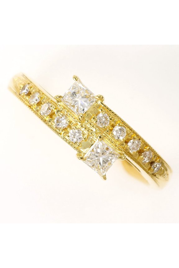 Pre-Owned 18K (18-karat) Yellow Gold Ring with 1 Diamond (0.50 ct), Certificate of...