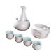 thumbnail image 4 of Juego de sake de cerámica con tetera, vajilla de , cuenco creativo para calentar, bebida tradicional de sake para regalar en una fiesta de té, 4 of 8