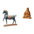 thumbnail image 1 of Figura de caballo, escultura animal, resina coleccionable, estatua del Corazón de Jesús, figura católica, figura de Jesús, obra de arte con ar, 1 of 8