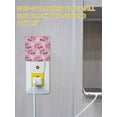 thumbnail image 5 of Christmas Night Lights Auto Sensor Pink Truck Christmas Tree Plug-in LED Nightlights Dusk to Dawn for Living Room, Bedroom, Bathroom, Hallway, Stairways Wall Decor, Winter Snowflakes Night Light, 5 of 9