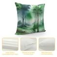 thumbnail image 4 of GOSMITH Watercolor Fog Forest Pillow Covers, Rustic Style Nature Pine Trees Print Throw Pillow Covers Winter Christmas Pillowcase Decor for Indoor Outdoor Home Sofa Bedroom Living Room, 4 of 5