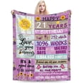 thumbnail image 1 of LHSHID Birthday Blanket for 11 Years Old Girl 11th Birthday Gift Ideas 11th Birthday Decorations Throw Blanket for Girls Daughter Granddaughter Niece 30x40in, 1 of 1