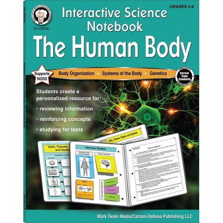 Schyrlet Cameron Interactive Science Notebook: The Human Body, 8.5in x 11in, Multicolor, 19 Pages