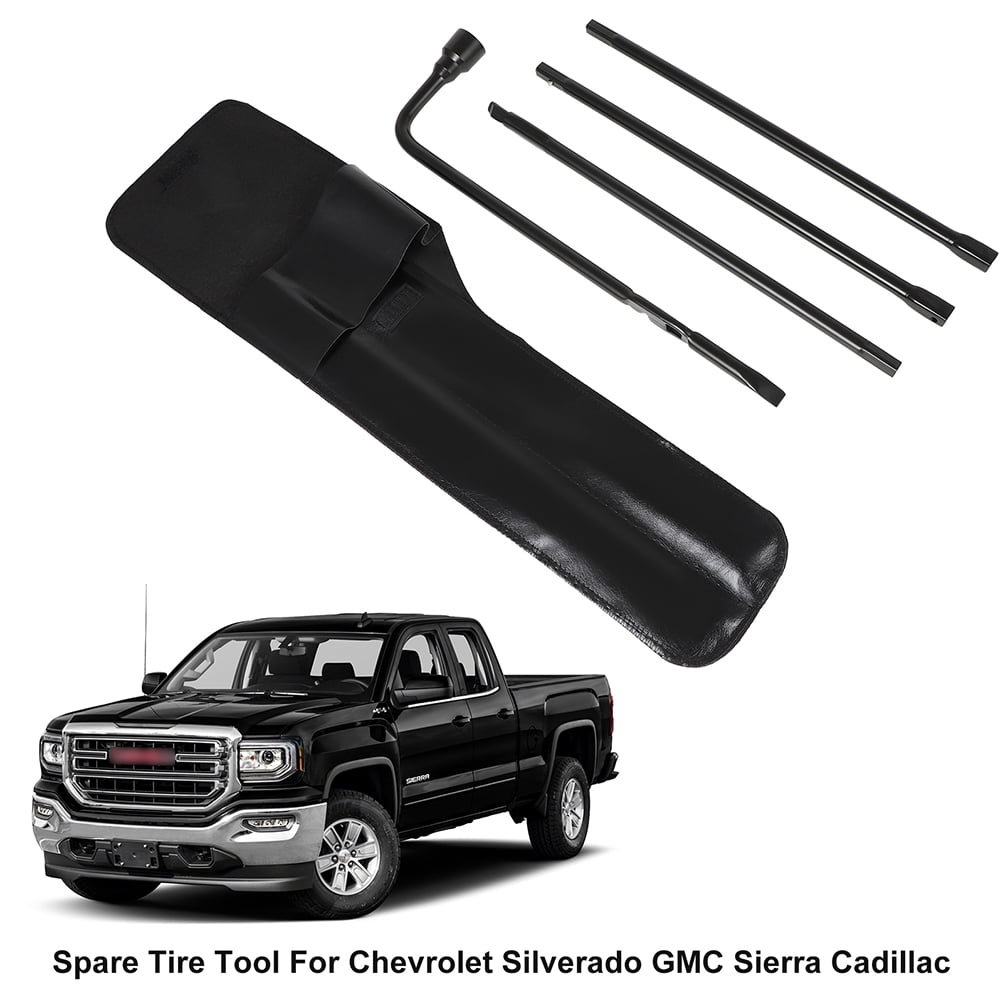 ECCPP For Chevy Silverado GMC Sierra Lug Wrench Spare Tire Tool Kit Replacement w/Case