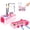 Pink, variant on Austok Paint Brush Cleaner with Palette Press Button, 500ML Brush Rinser Cup Painting Running Water Circulation Art Supplies for Acrylic,Watercolor and Water Based