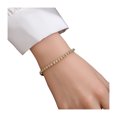 thumbnail image 1 of Pulsera para mujer con múltiples filas de diamantes de imitación brillantes, resistente al agua, sin níquel, diseño minimalista, versátil, pieza de joyería, 1 of 8