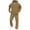 Coffee, variant on successthop Fleece Tracksuit for Men Plus Long Sleeve Hooded Solid Sweatshirt and Cargo Elastic Sweatpant with Pockets L