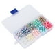 thumbnail image 1 of 1 caja hecha a mano de cuentas redondas de plástico, joyería artesanal, collar, accesorios de decoración de ropa, 1 of 5