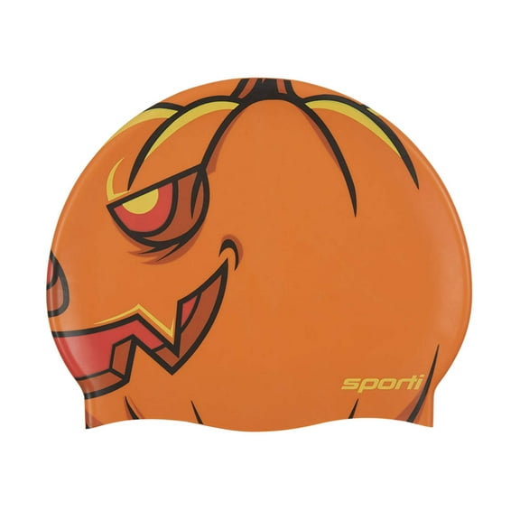 Sporti Pumpkin Head  Silicone Swim Cap Jr.