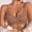 Coffee, variant on Womens Seamless Wireless Bra No Underwire Comfort Lightly Lined Everyday Lounge Bra Beige,Size M